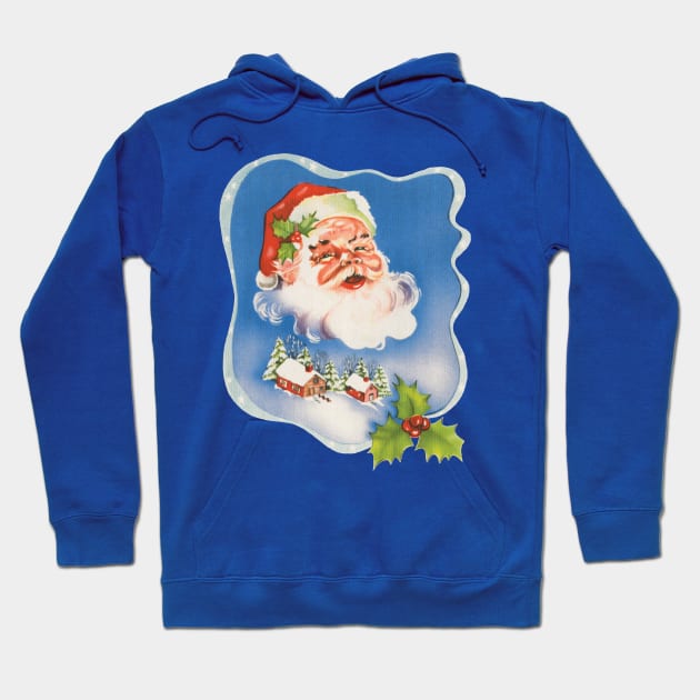 Retro Santa Claus Hoodie by MasterpieceCafe